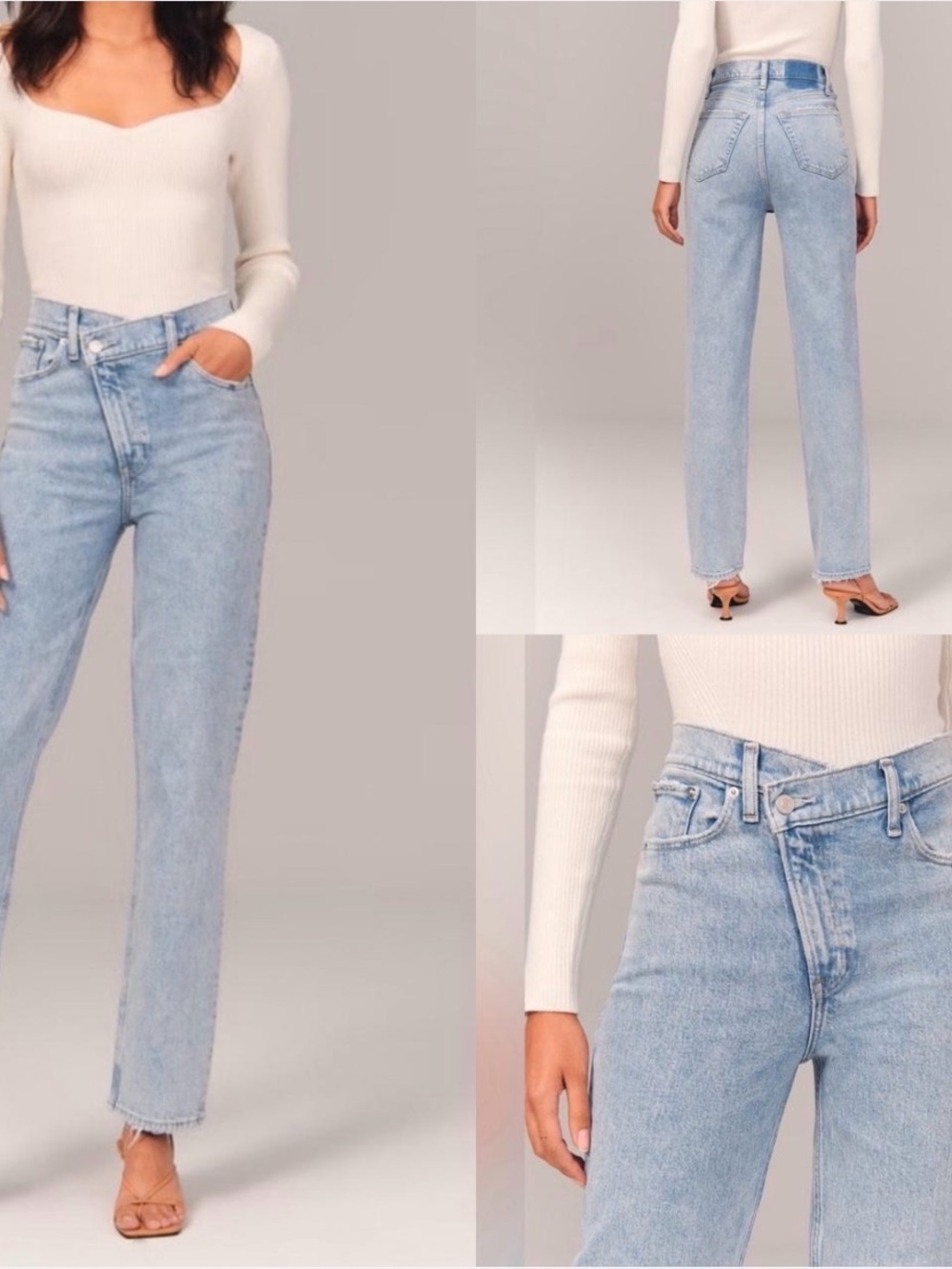 Abercrombie & Fitch Light Blue High-Rise Women's Jeans